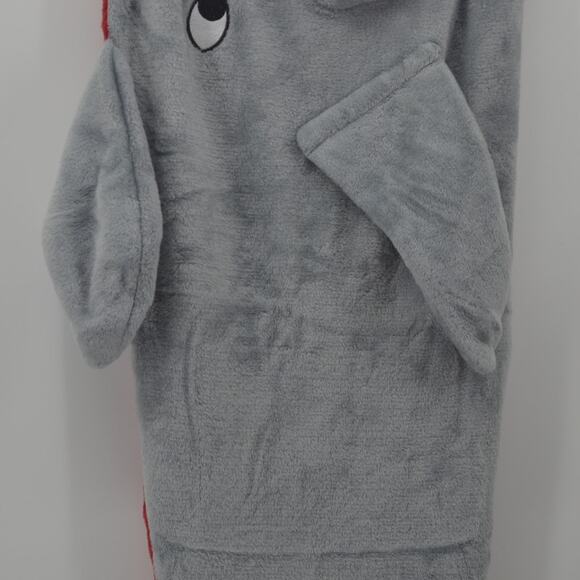 Shark Blanket Kids Mouth Fleece Sleeping Bag Gray Blue OS - Picture 13 of 15